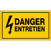 Panneau danger entretien
