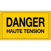 Panneau danger haute tension