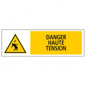 Panneau danger haute tension