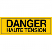 Panneau danger haute tension