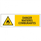 Panneau danger matières comburantes