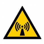 Panneau danger radiations non ionisantes