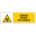 Panneau danger risque biologique