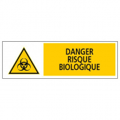Panneau danger risque biologique