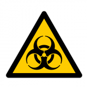Panneau danger risque biologique