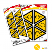 Panneau danger rouleaux contrarotatifs
