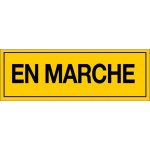 Panneau en marche