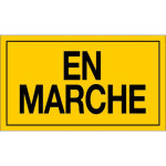 Panneau en marche