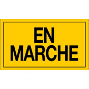 Panneau en marche