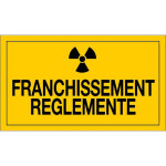 Panneau franchissement règlementé