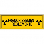 Panneau franchissement règlementé