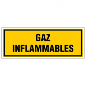 Panneau gaz inflammables