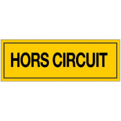 Panneau hors circuit