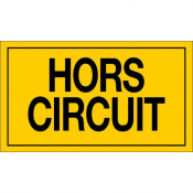 Panneau hors circuit