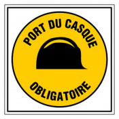 Panneau port du casque obligatoire