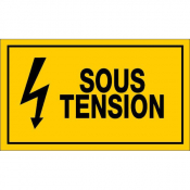 Panneau sous tension