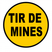 Panneau tir de mines