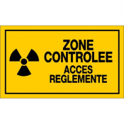 Panneau zone controlée accès réglementé