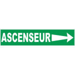 Panneau ascenseur flèche à droite