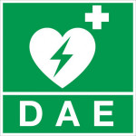 Panneau défibrillateur