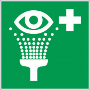 Panneau équipement de rinçage des yeux