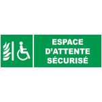 Panneau espace d'attente sécurisé