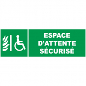 Panneau espace d'attente sécurisé