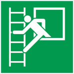 Panneau fenêtre de secours avec échelle de secours