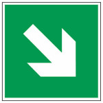 Panneau flèche directionnelle descente
