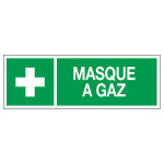 Panneau masque à gaz