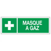Panneau masque à gaz