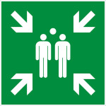 Panneau point de rassemblement