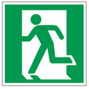 Panneau sortie de secours à gauche