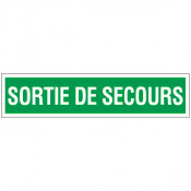 Panneau sortie de secours