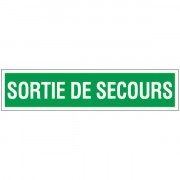 Panneau sortie de secours