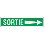 Panneau sortie flèche à droite