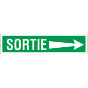 Panneau sortie flèche à droite