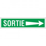 Panneau sortie flèche à droite