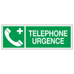 Panneau téléphone urgence
