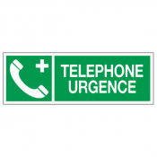 Panneau téléphone urgence