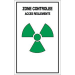 Panneau zone controlée accès réglementé