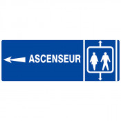 Panneau "Ascenseur" (flèche à gauche)