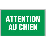 Panneau attention au chien