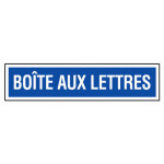 Panneau boîte aux lettres
