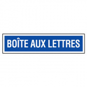 Panneau boîte aux lettres