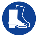 Panneau chaussures de sécurité obligatoires