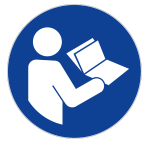 Panneau consulter le manuel/la notice d'instructions