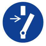 Panneau débrancher avant une activité de maintenance ou de réparation