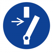 Panneau débrancher avant une activité de maintenance ou de réparation