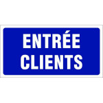Panneau entrée clients